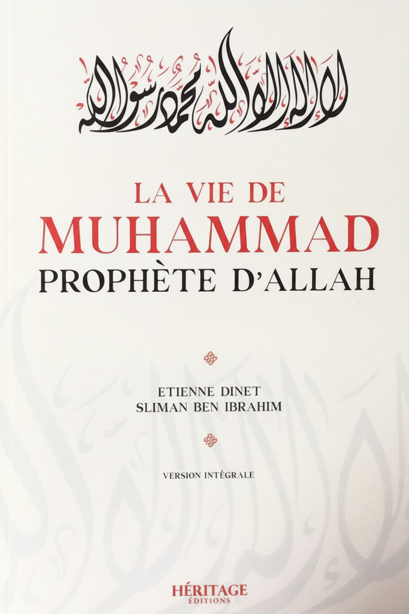 Couverture la vie de muhammad de etienne dinet